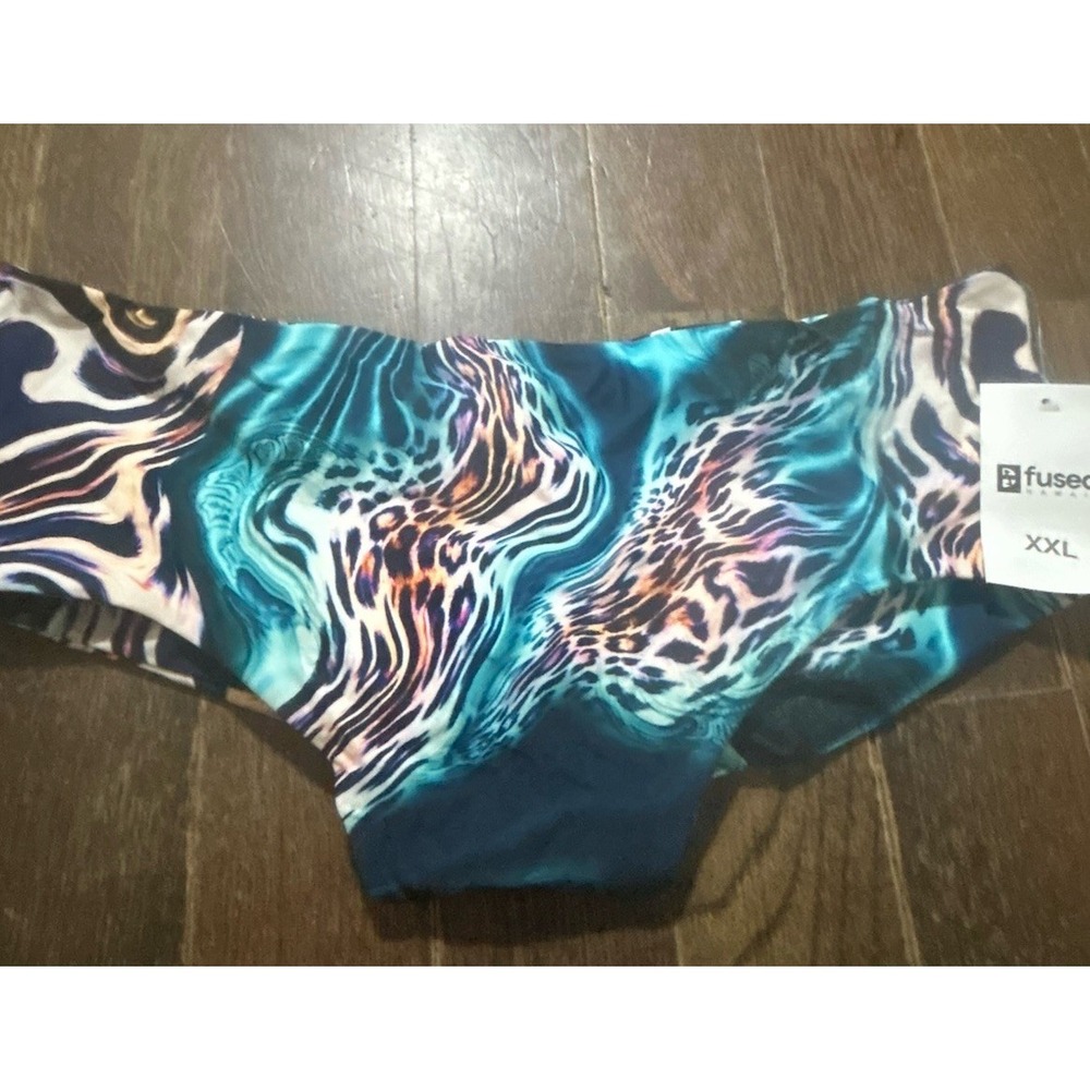 Fused Hawaii XXL Kona NWT Blue Ruched Back Wild Ocean